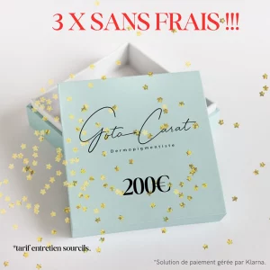 Activation paiement 3x sans frais 200 €