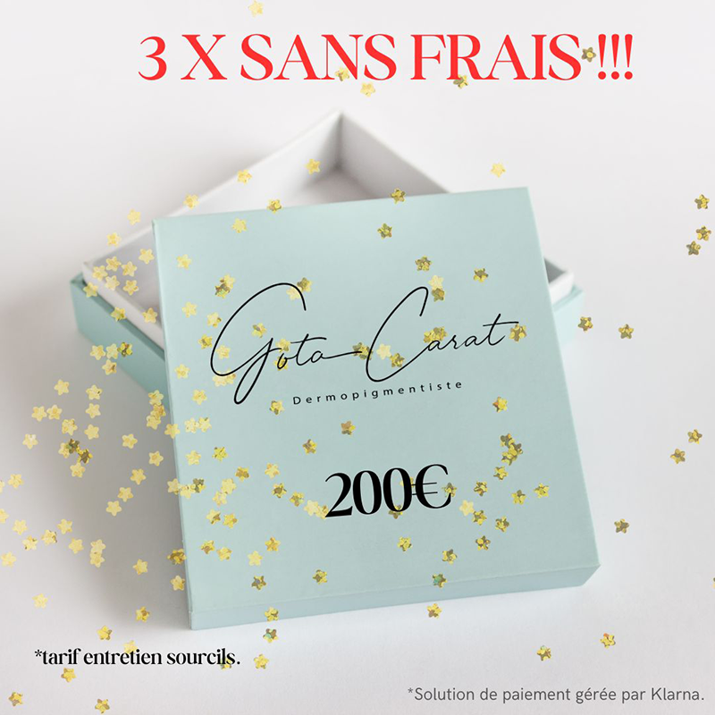 Activation paiement 3x sans frais 200 €