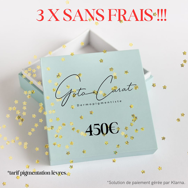 Activation paiement 3x sans frais 450 €