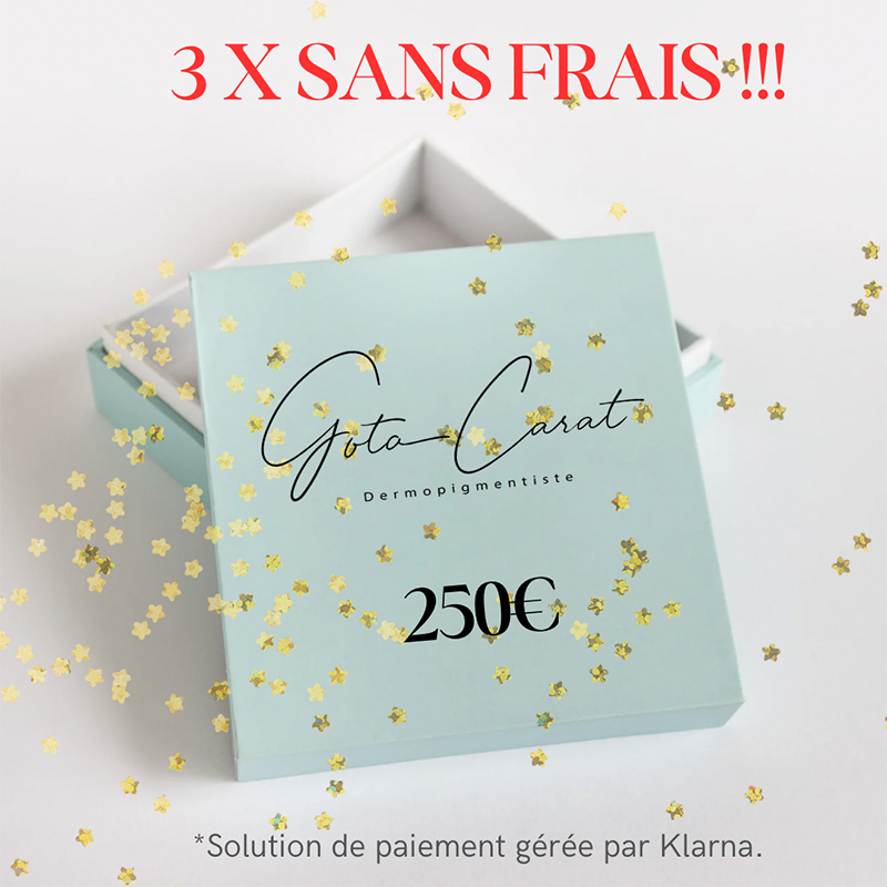 Activation paiement 3x sans frais 250 €